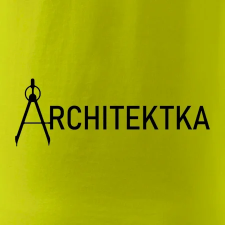 Architektka nápis