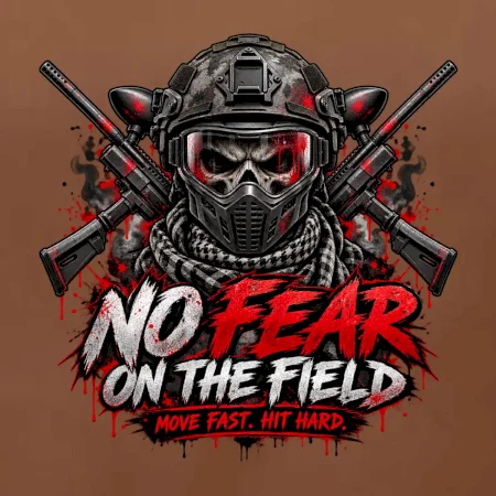 Lebka bojovníka – No Fear paintball