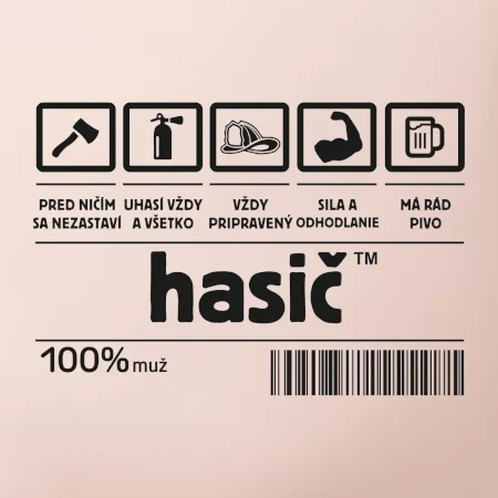Čiarový kód - Hasič / hasička