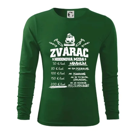 Hodinová mzda zvárač
