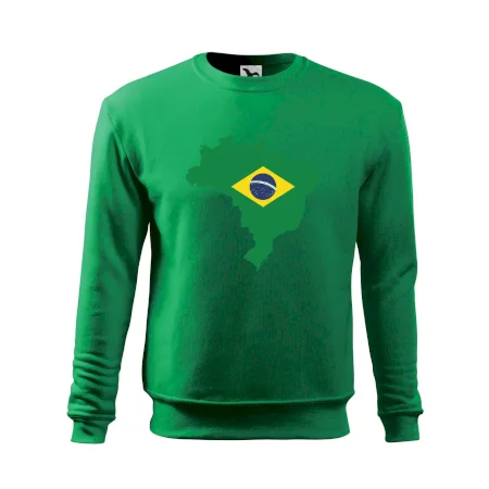 Brazília vlajka v mape