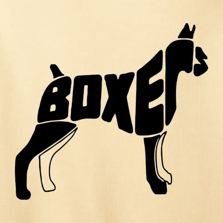 Boxer nápis v tele