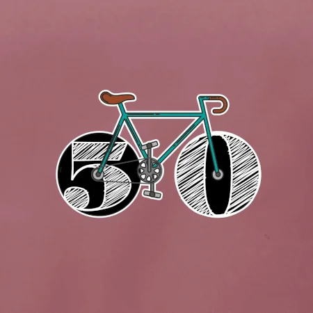 Narodeniny 50 rokov na bicykli