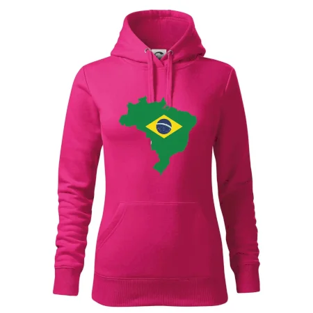 Brazília vlajka v mape