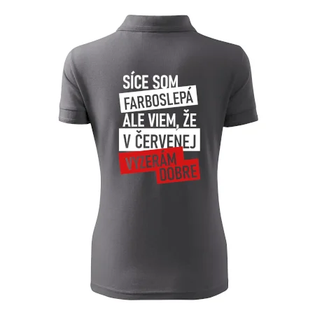 Síce som farboslepá, ale viem, že v červenej vyzerám dobre