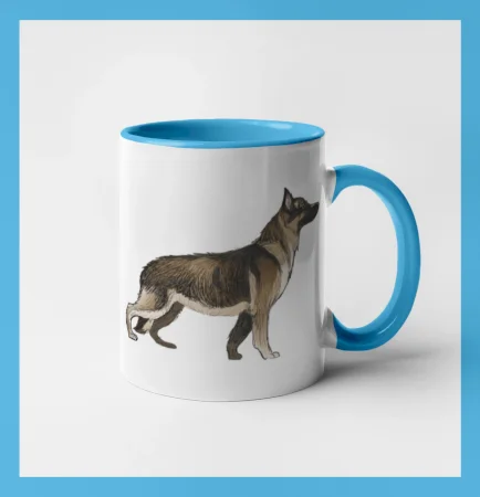 Nemecký ovčiak - hnedý kreslený