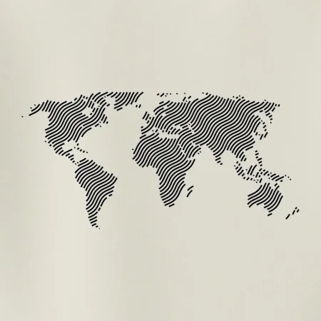 Mapa sveta odtlačok