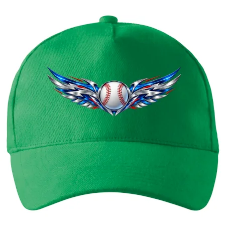 Baseballový míček s kovovými křídly