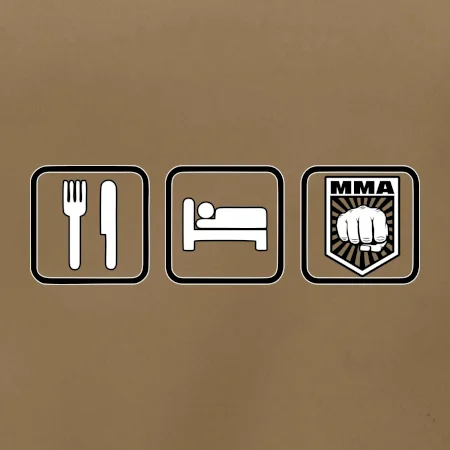 Eat sleep MMA v řádku