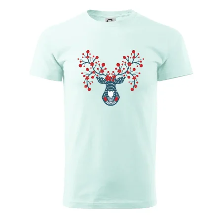 Folklór - jeleň s červenými plodmi