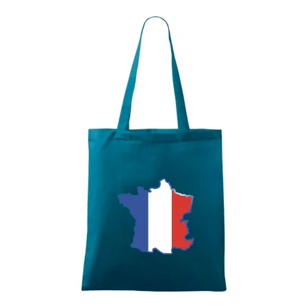 Francúzska vlajka mapa obrys