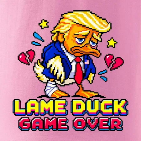 Trump lame duck pixel art game over