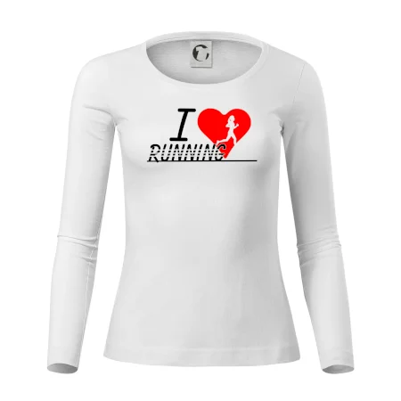 I love running dievča