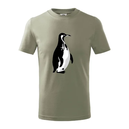 Tučniak čiernobiely z boku