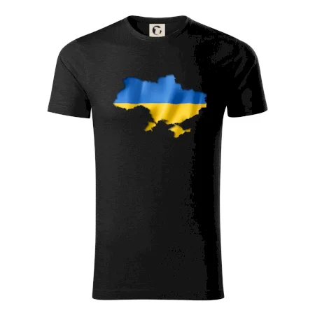 Ukrajina vlajka mapa