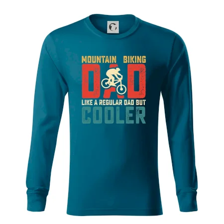 Mountain biking dad like a regular dad