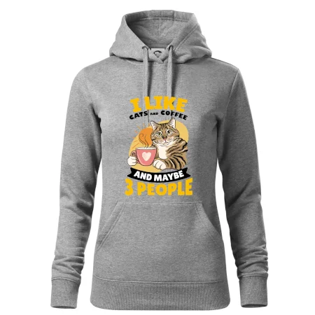 I like cats and coffee and maybe 3 people