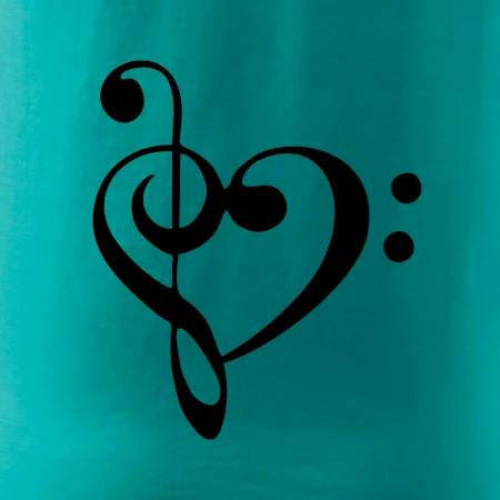 Husľový kľúč srdce