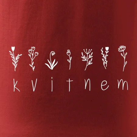 Kvitnem - Nápis s kvetinami