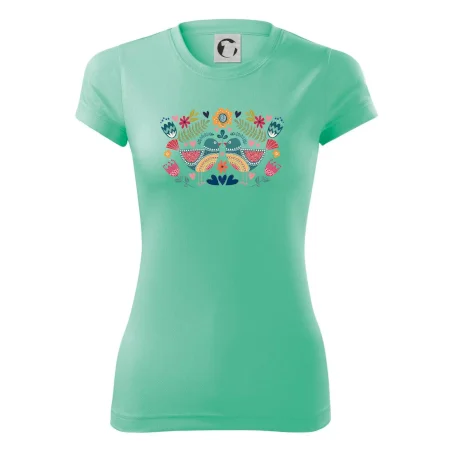 Folklór - dva farebné vtáčiky