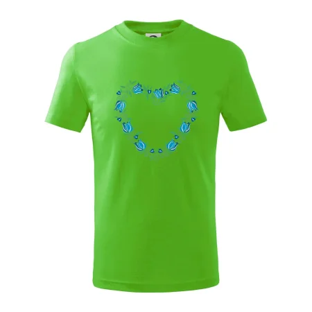 Modré tulipánové srdiečko (Pecka design)