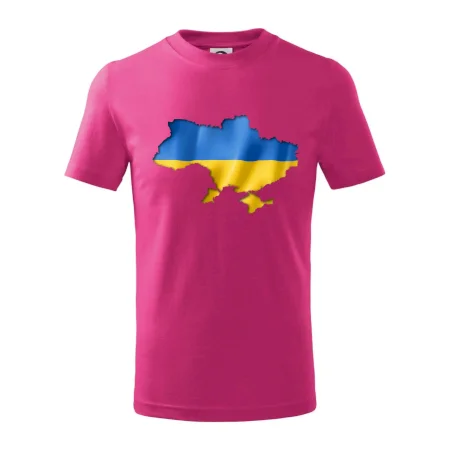 Ukrajina vlajka mapa