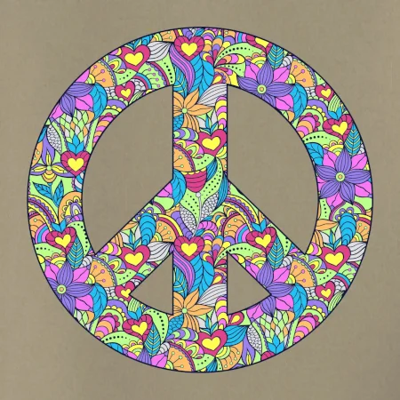 Peace symbol mandela