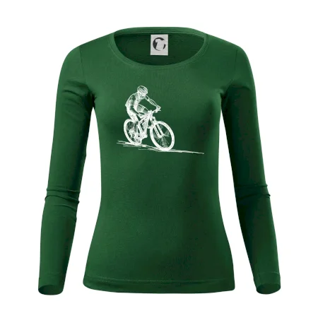 MTB kreslený cyklista