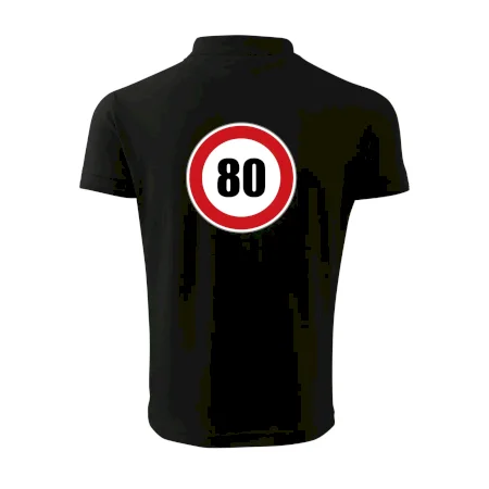 Dopravná značka - obmedzenie rýchlosti 80