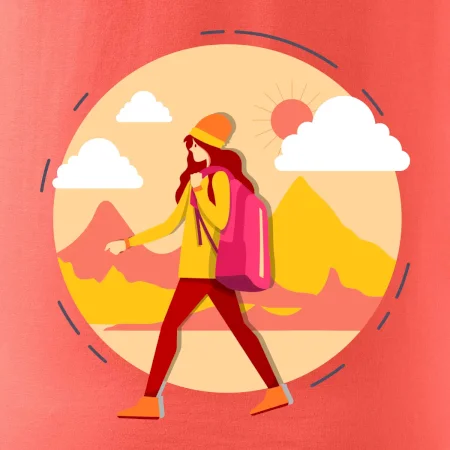 Farebný párový motív na hory