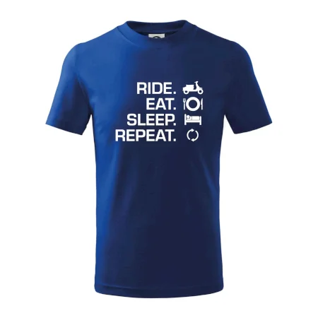 Ride Eat Sleep Repeat moto skúter