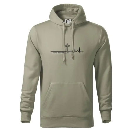 Jesus Saved My Life kríž ekg