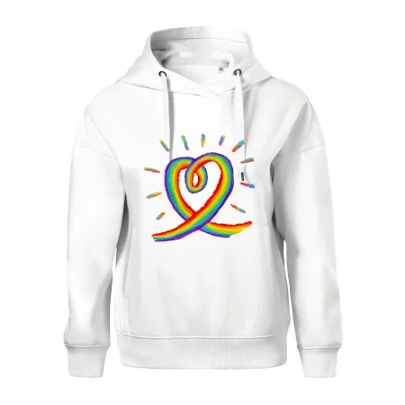 Srdce pride dúha kreslená
