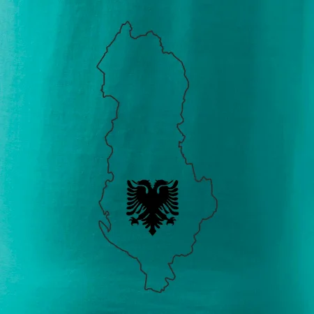 Albánsko obrys mapa