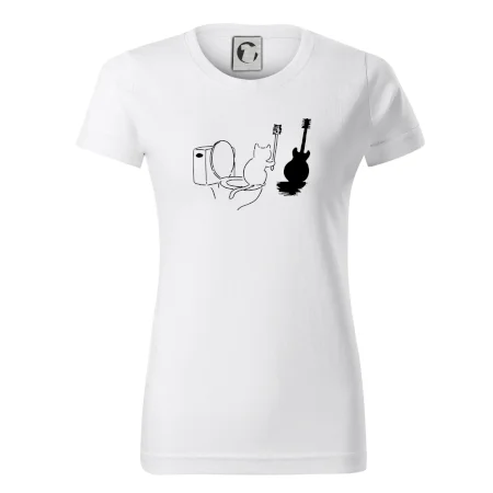 Mačka a gitara WC