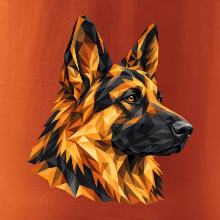 Německý ovčák - geometrická hlava