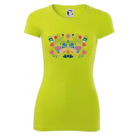 Folklór - dva farebné vtáčiky