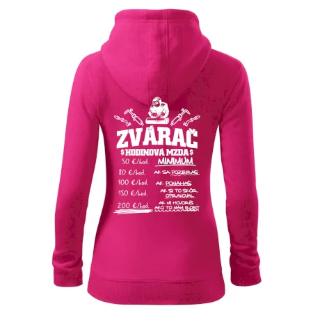 Hodinová mzda zvárač