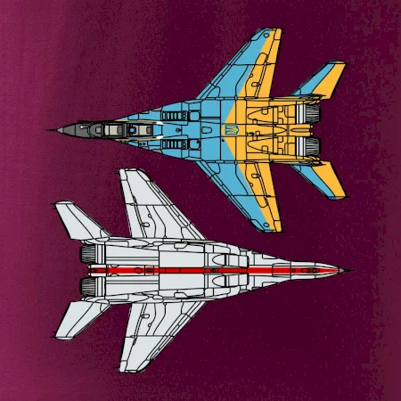 Mig 29 Fulcrum zo spoda a zo shora