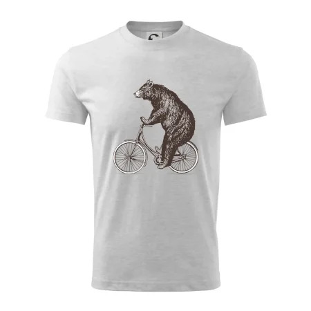 Medveď na bicykli