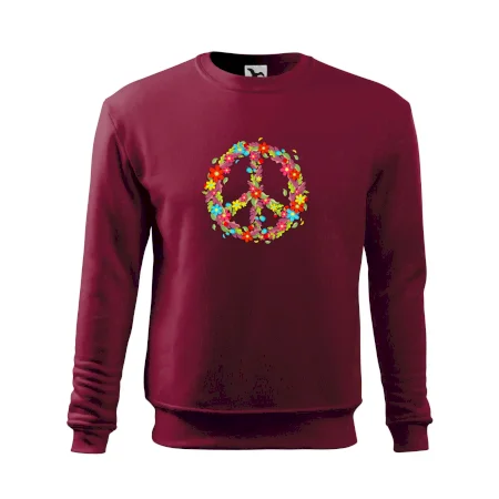 Peace symbol červené kvety
