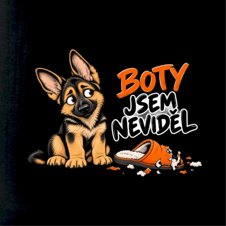 Boty jsem neviděl - štěně vlčáka