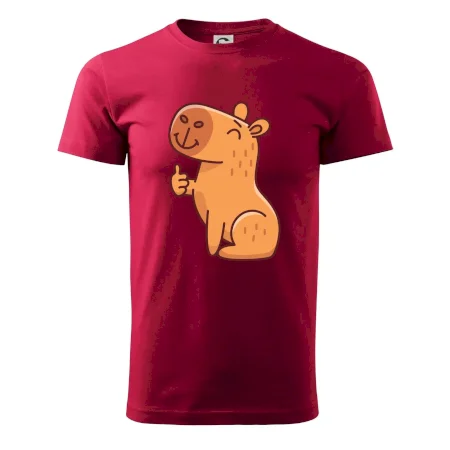 Kapybara s palcom hore