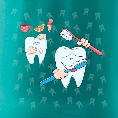 Zubárske tričko - kefka a jedlo