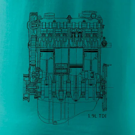 Motor Škoda/ VW 1.9L  TDI ze předu