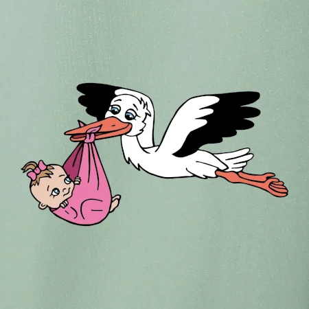 Bocian a bábätko - dievča (Hana-creative)