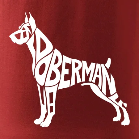 Doberman - nápis v tele