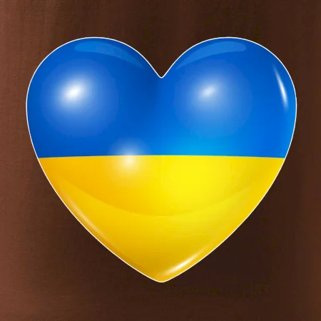 Ukrajina srdce vlajka