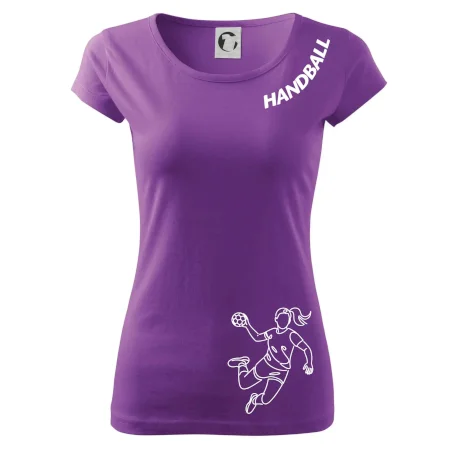 Handball nápis šikmo - dievča