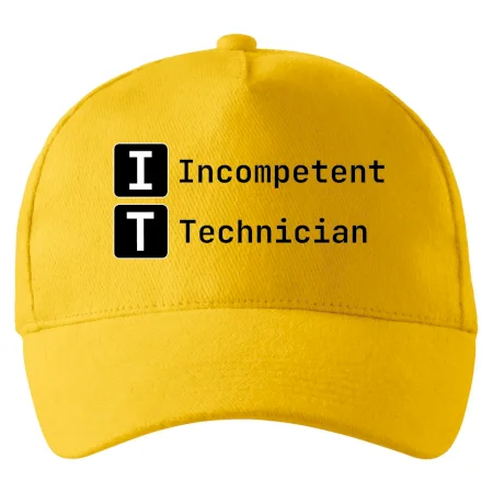 IT Nápis Incompetent Technician